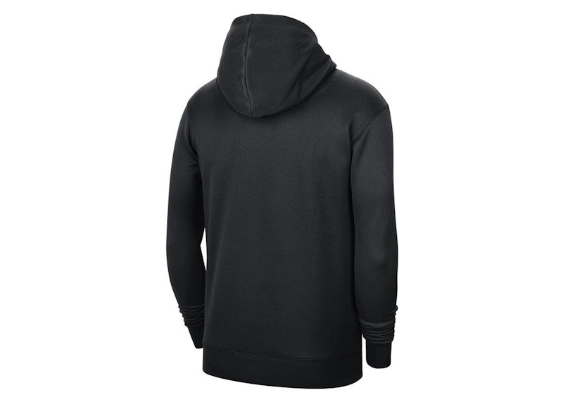 Nike NBA Brooklyn Nets Spotlight Pullover Dri-Fit Loose Fit Hoodie Black