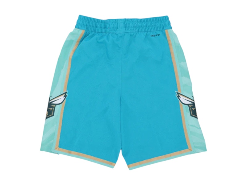 Nike NBA Charlotte Hornets City Edition 2023/24 Swingman shorts Teal/Club Gold