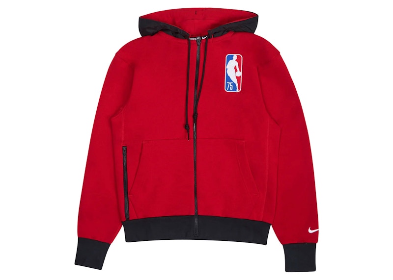 Nike NBA Chicago Bulls Courtside Full-Zip Fleece Hoodie Red