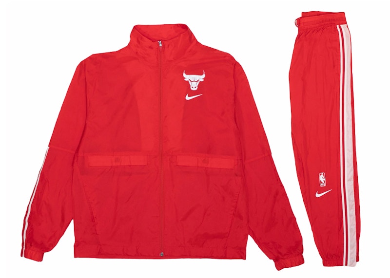 Nike NBA Chicago Bulls Courtside Tracksuit Red