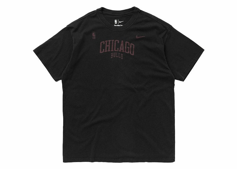 Nike NBA Chicago Bulls Max 90 Courtside Dri-Fit Loose Fit T-shirt Black
