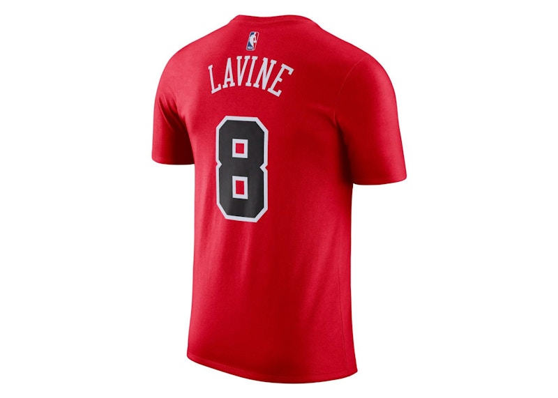 Nike NBA Chicago Bulls Zach Lavine T-shirt Red/Black