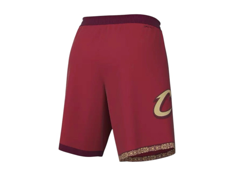 Nike NBA Cleveland Cavaliers City Editon Swingman Shorts Bright Crimson/Gold