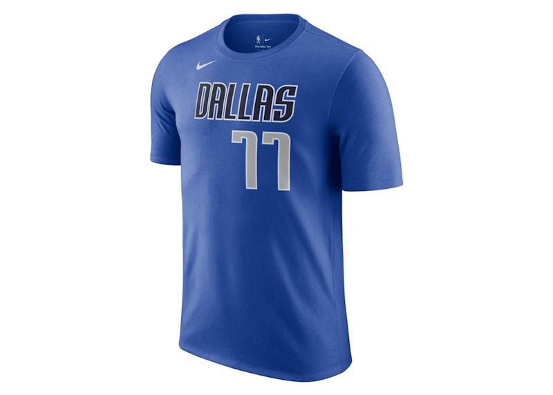 Nike NBA Dallas Mavericks Luka Doncic T-shirt Blue