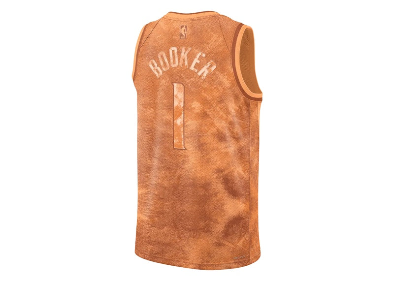 Nike NBA Devin Booker Phoenix Suns Jersey Orange