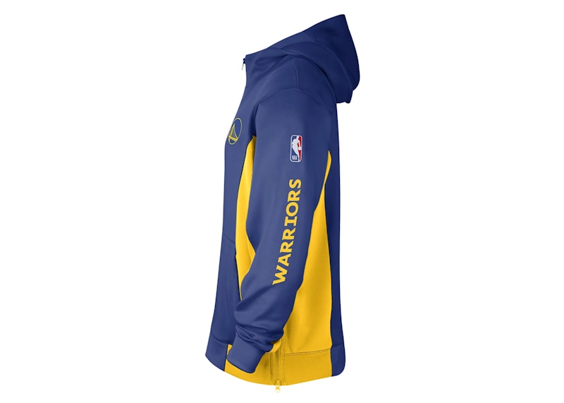 Nike NBA Golden State Warriors Showtime Dri-Fit Hoodie Gold/Blue