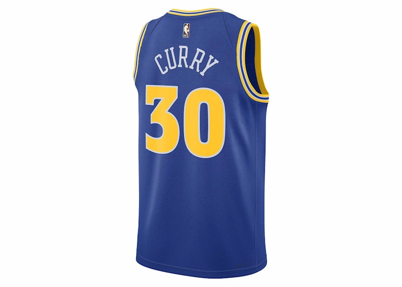 Nike NBA Golden State Warriors Stephen Curry Dri-FIT Jersey Blue