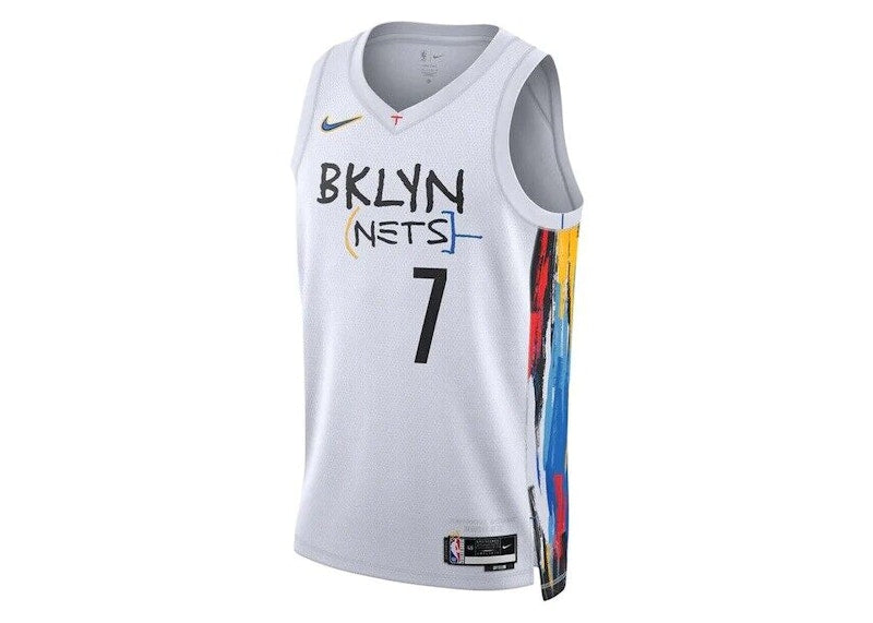 Nike NBA Kevin Durant Brooklyn Nets Dri-Fit Jersey White