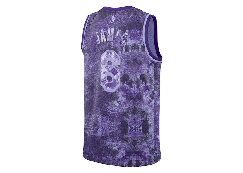 Nike NBA LeBron James Los Angeles Lakers 2022/23 Select Series Jersey Purple Pulse