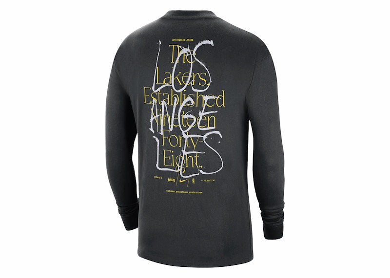 Nike NBA Los Angeles Lakers CTS Max90 L/S T-shirt Black