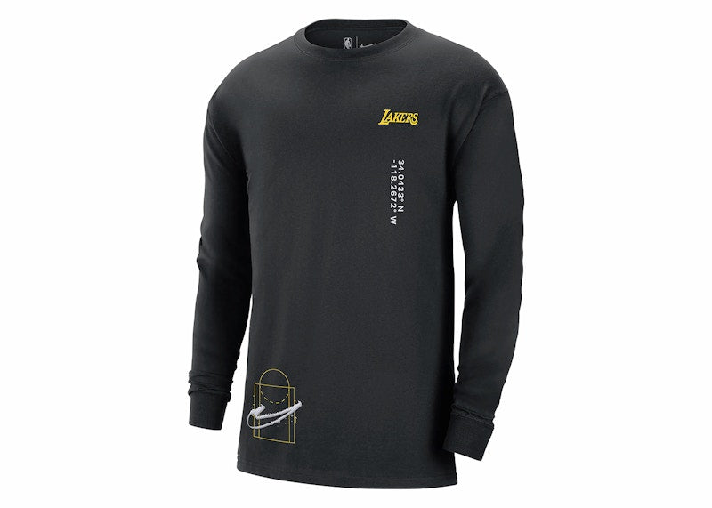 Nike NBA Los Angeles Lakers CTS Max90 L/S T-shirt Black
