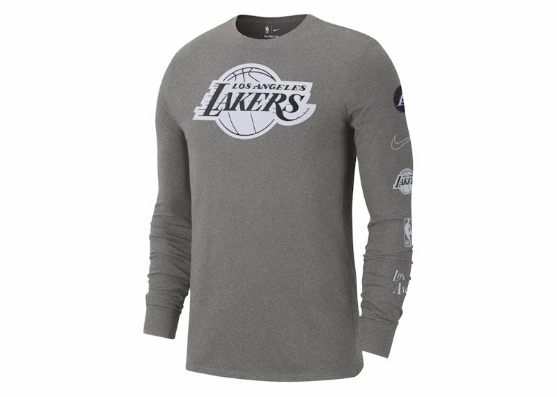 Nike NBA Los Angeles Lakers City Edition L/S T-shirt Grey