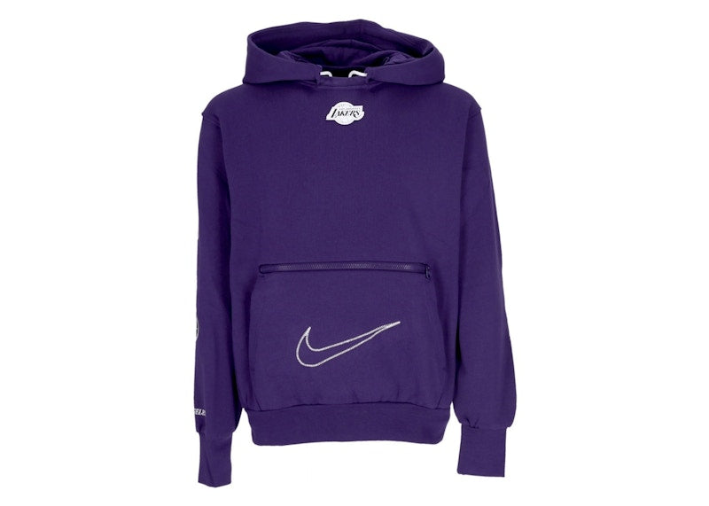 Nike NBA Los Angeles Lakers Courtside Loose Fit Hoodie Purple