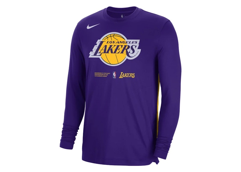 Nike NBA Los Angeles Lakers Dri-Fit Loose Fit L/S T-shirt Purple