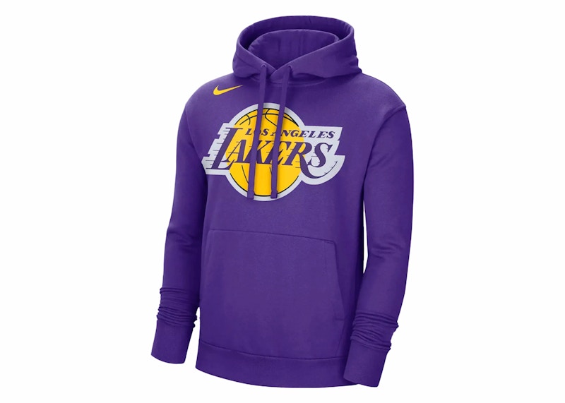 Nike NBA Los Angeles Lakers Fleece Pullover Hoodie Purple
