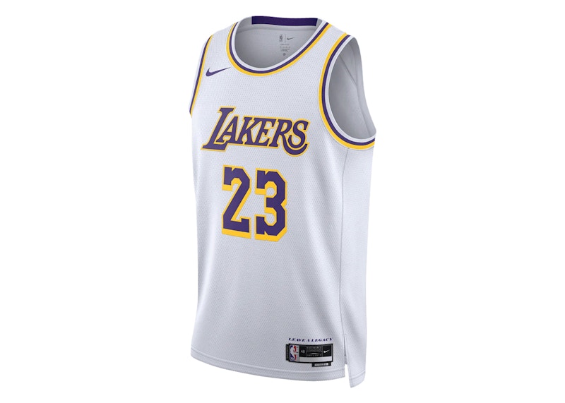 Nike NBA Los Angeles Lakers LeBron James Association Edition Swingman Dri-FIT Jersey White