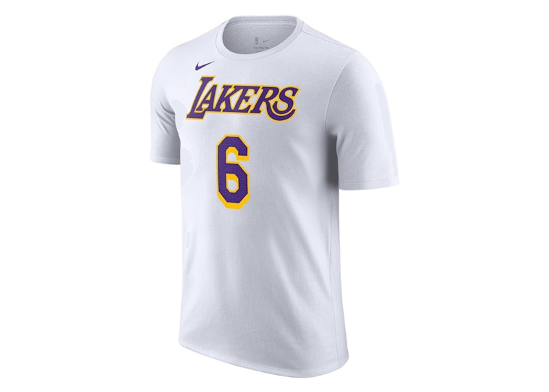 Nike NBA Los Angeles Lakers LeBron James T-shirt White