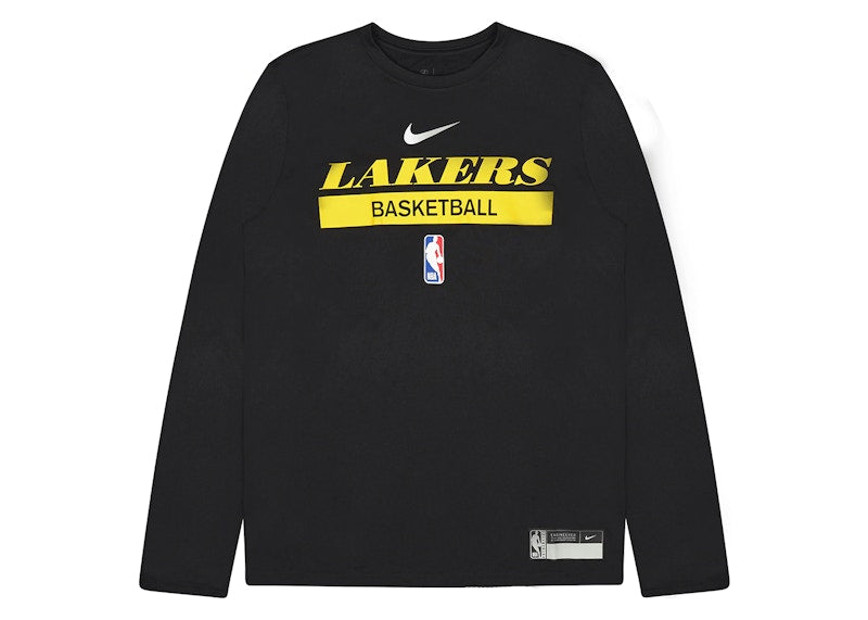 Nike NBA Los Angeles Lakers Practice Dri-Fit L/S T-shirt Black