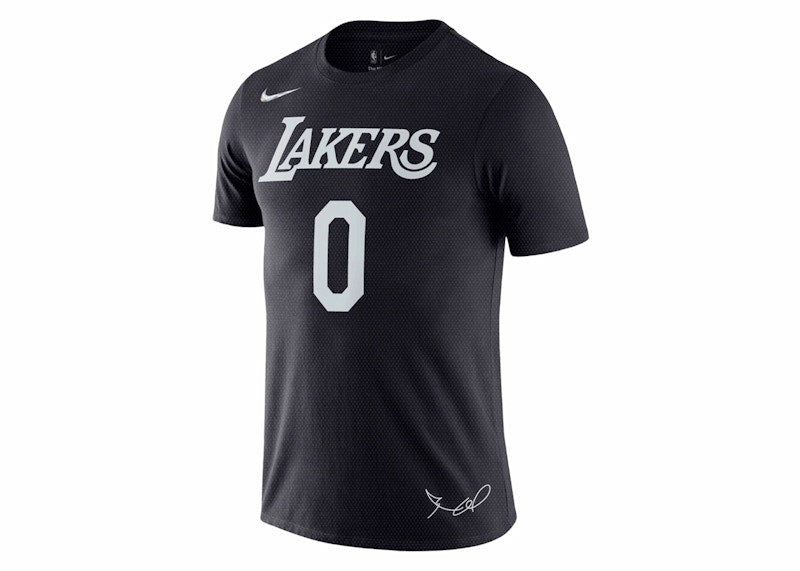 Nike NBA Los Angeles Lakers Russell Westbrook T-shirt Black/White/Purple