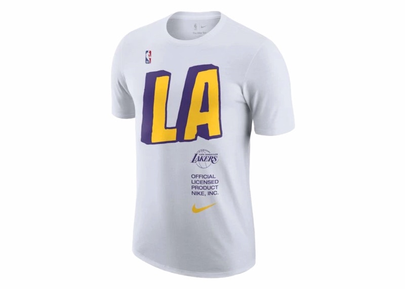 Nike NBA Los Angeles Lakers T-shirt White