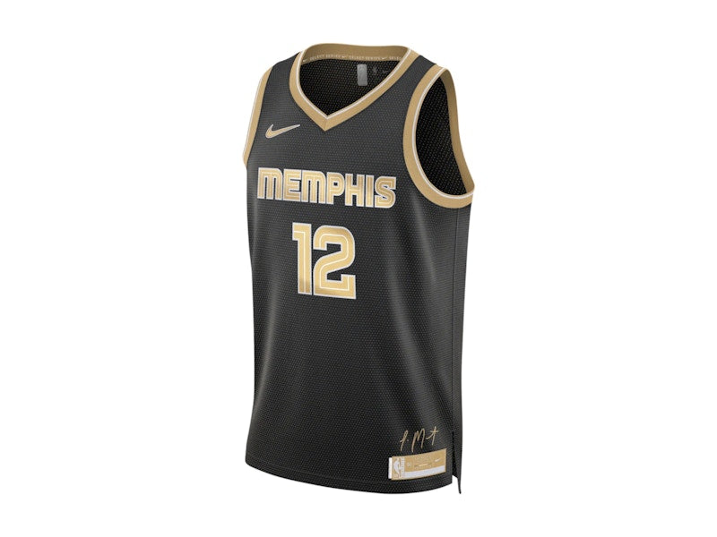 Nike NBA MVP Ja Morant Memphis Grizzlies 2024 Select Series Diri-Fit Swingman Jersey Club Gold/Black
