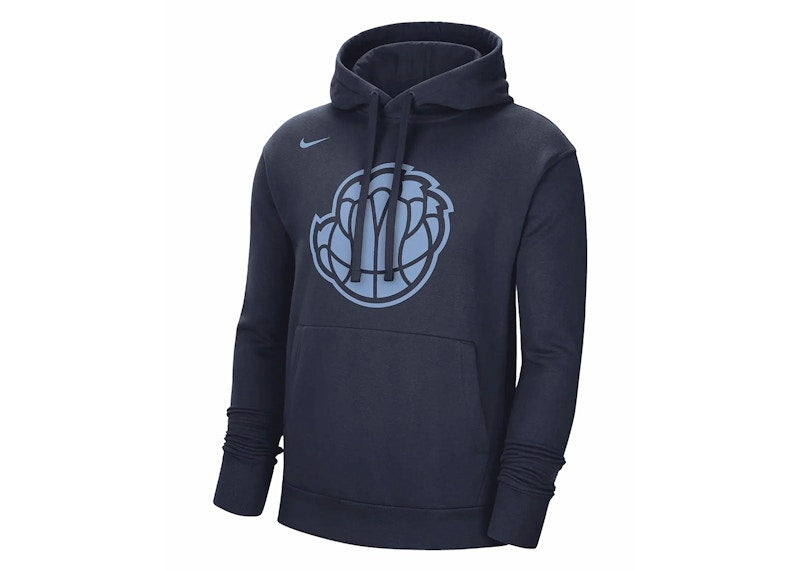 Nike NBA Memphis Grizzlies Essential Fleece Pullover Loose Fit Hoodie Navy