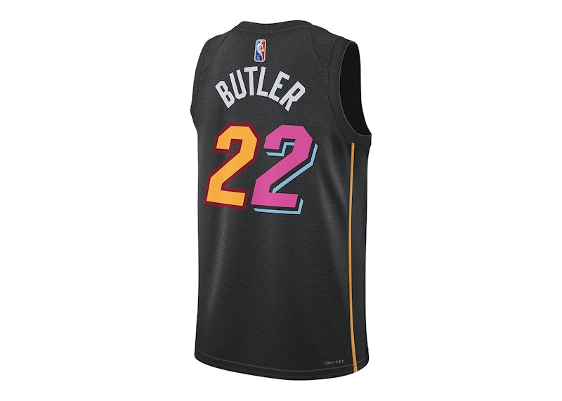 Nike NBA Miami Heat City Edition Jimmy Butler 22 Dri-FIT Swingman Jersey Black