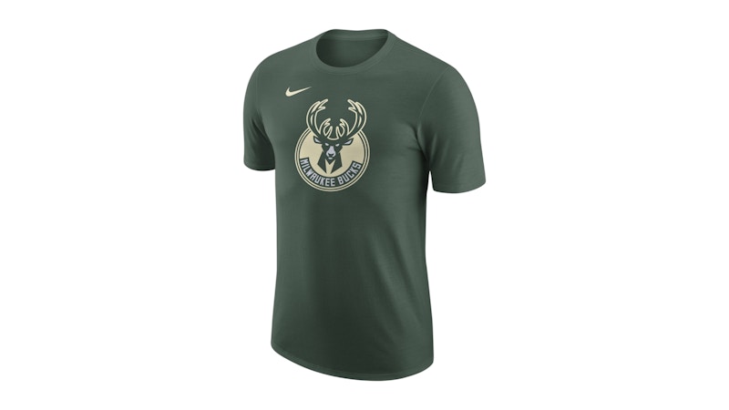 Nike NBA Milwaukee Bucks Essential Logo T-shirt Green/Cream