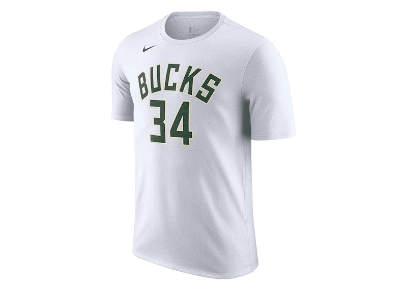 Nike NBA Milwaukee Bucks Giannis Antetokounpo T-shirt White/Green