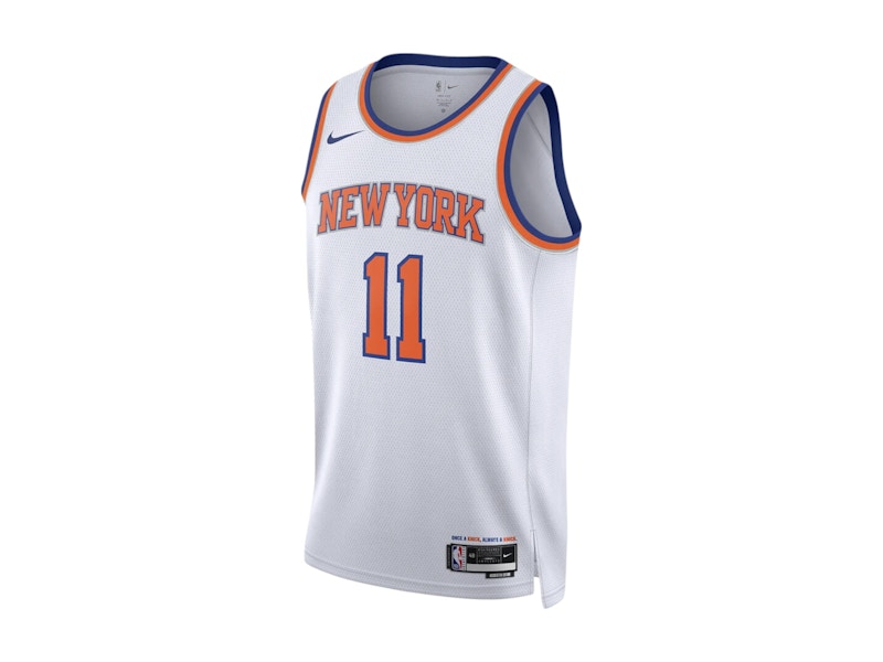 Nike NBA New York Knicks Jalen Brunson Association Edition T-shirt White/Blue