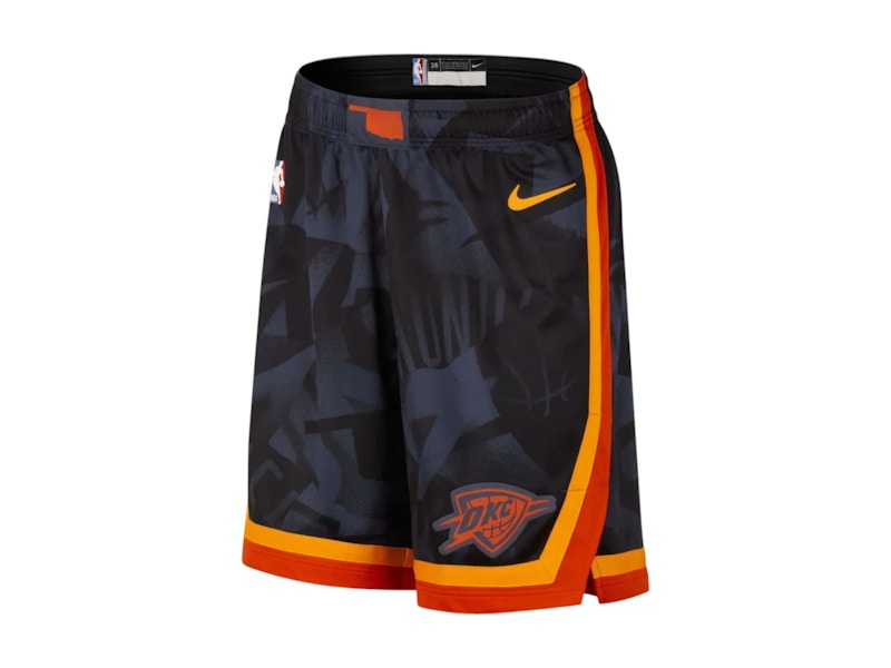 Nike NBA Oklahoma City Thunder City Edition Swingman Shorts Black/Orange