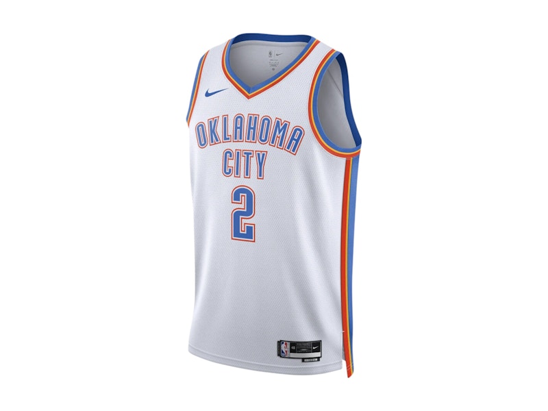 Nike NBA Oklahoma City Thunder Shai Gilgeous-Alexander Association Edition Jersey White/Blue