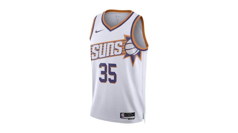 Nike NBA Phoenix Suns Kevin Durant Asociation Edition Dri-Fit Swingman T-shirt White/Purple/Orange