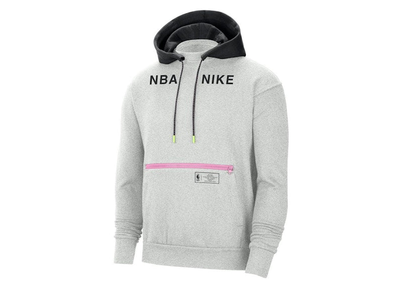 Nike NBA Team 31 Courtside Fleece Pullover Hoodie Heather Grey
