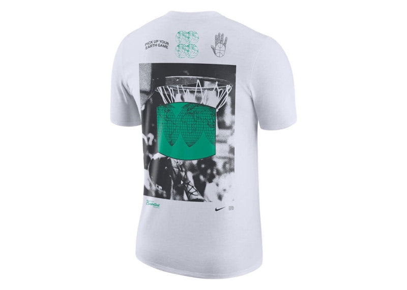 Nike NBA Team 31 Courtside Max 90 Loose Fit Short Sleeve T-shirt White/Black/Green