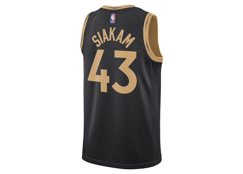 Nike NBA Toronto Raptors Pascal Siakam City Edition Jersey Black/Golden