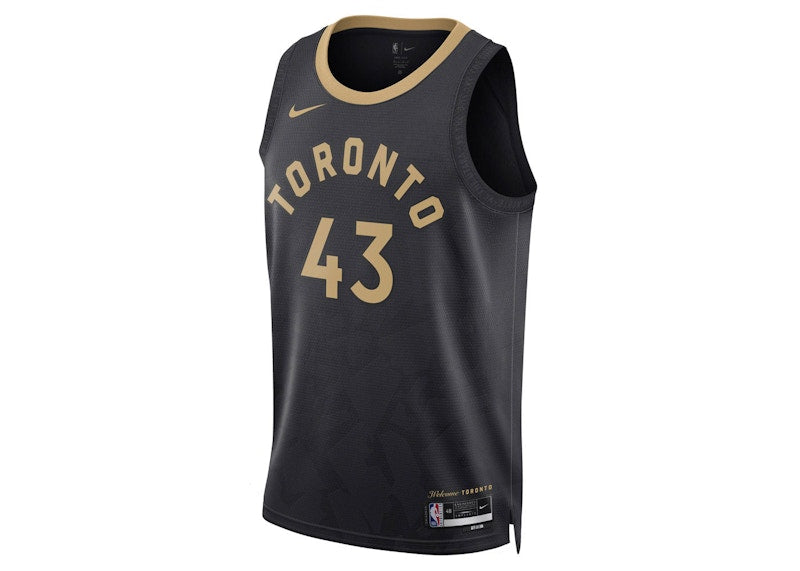 Nike NBA Toronto Raptors Pascal Siakam City Edition Jersey Black/Golden