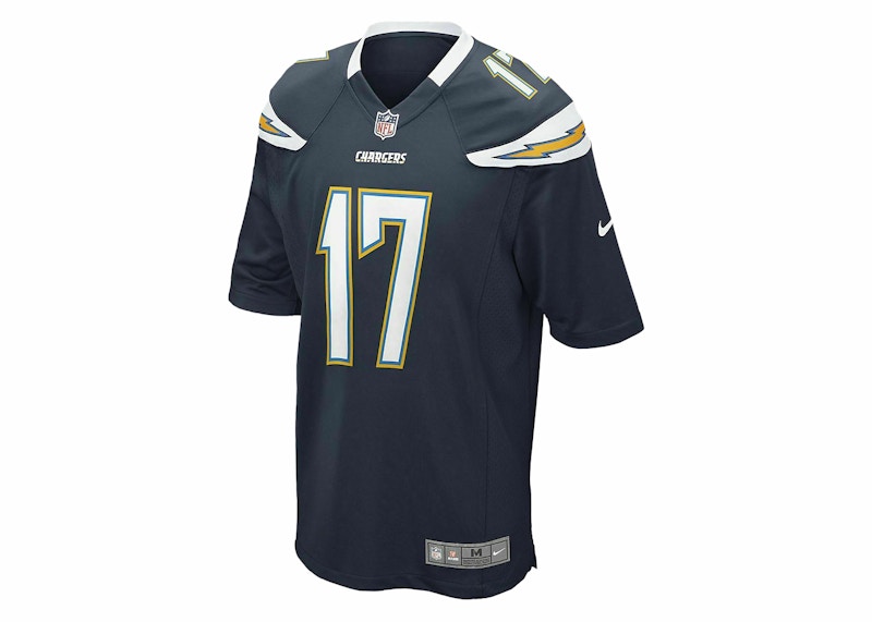 Nike NFL Los Angeles Chargers Philip Rivers On-Field Jersey Midnight Navy/Yellow/White