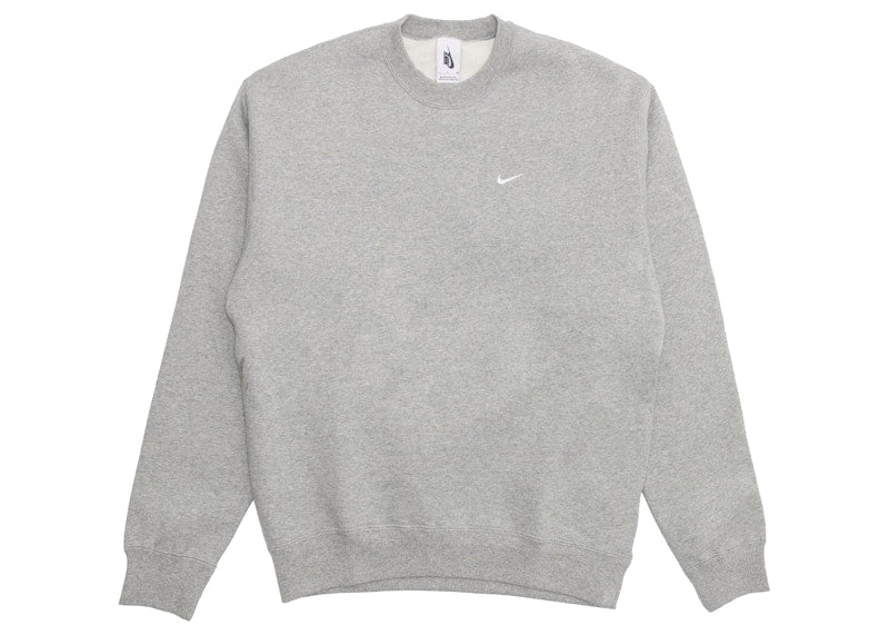 Nike NRG Solo Swoosh Fleece Crew Dark Gray/White