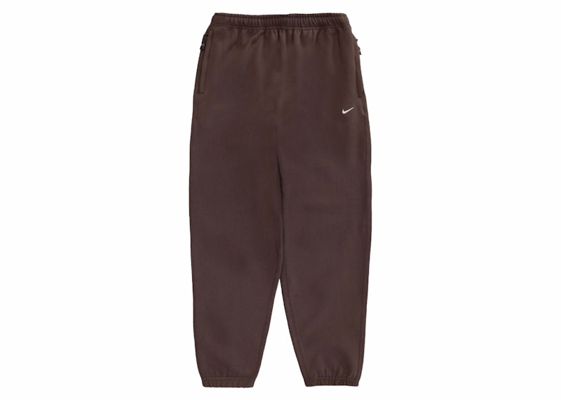 Nike NRG Solo Swoosh Fleece Pants Brown/White