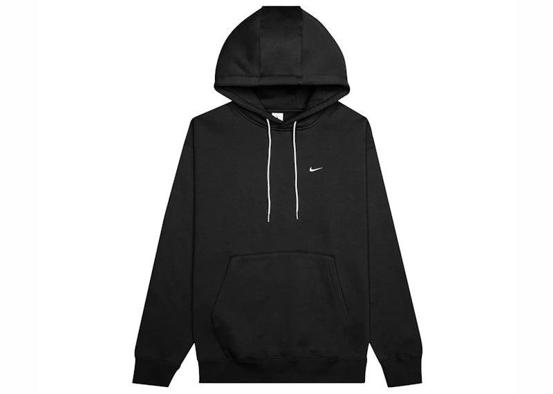 Nike NRG Solo Swoosh Premium Essential Fleece Hoodie Black