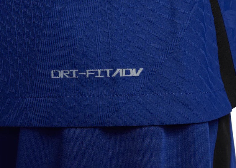 Nike Netherlands 2022/23 Match Away Dri-FIT ADV Soccer Jersey Deep Royal Blue/Black/Habanero Red