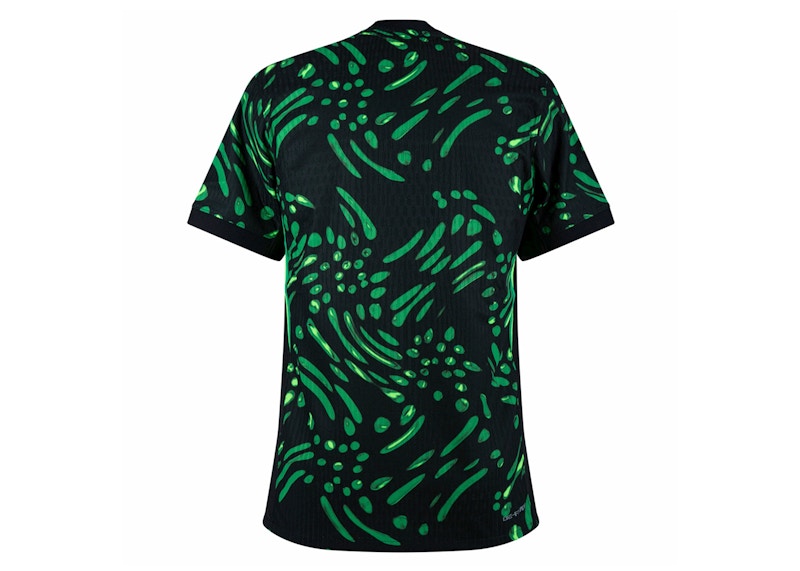 Nike Nigeria 2024 Match Away ADV Authentic Jersey Black/Lucky Green/White