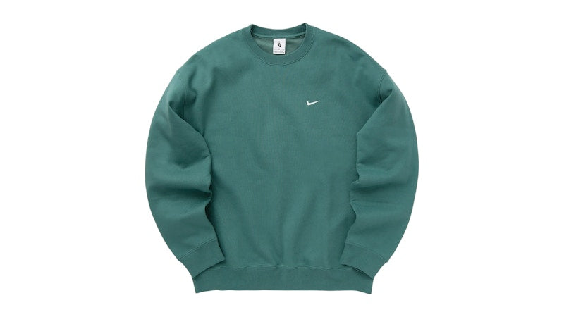 Nike NikeLab Solo Swoosh Fleece Crewneck Hoodie Mineral Teal