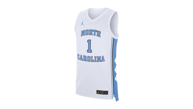 Nike North Carolina Tar Heels Replica Jordan Brand College Basketball Jersey White