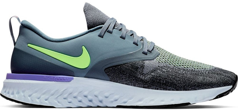 Nike Odyssey React 2 Flyknit Hydrogen Blue Lime Blast