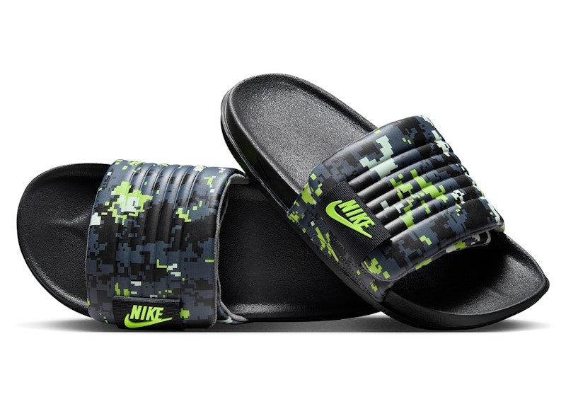 Nike Offcourt Adjust Slide Black Iron Grey Volt