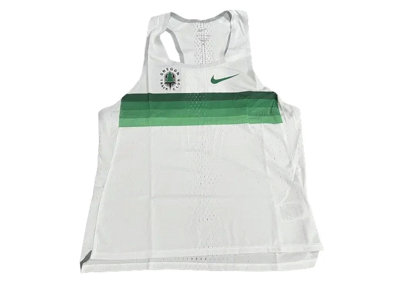 Nike Oregon Track Club Singlet Running Dri-Fit ADV Vest White/Green