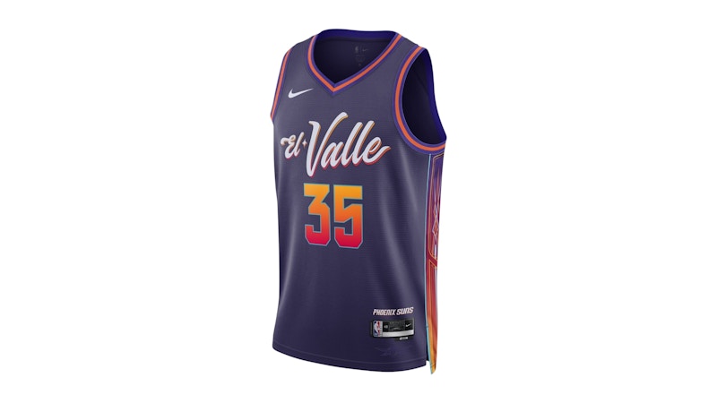 Nike Phoenix Suns Kevin Durant 35 2023 Dri-Fit Jersey Purple