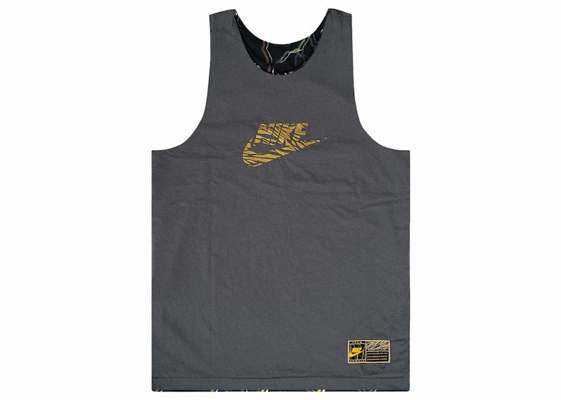 Nike Premium Reversible Tank Top Black/Gold/Iron Grey/Sesame